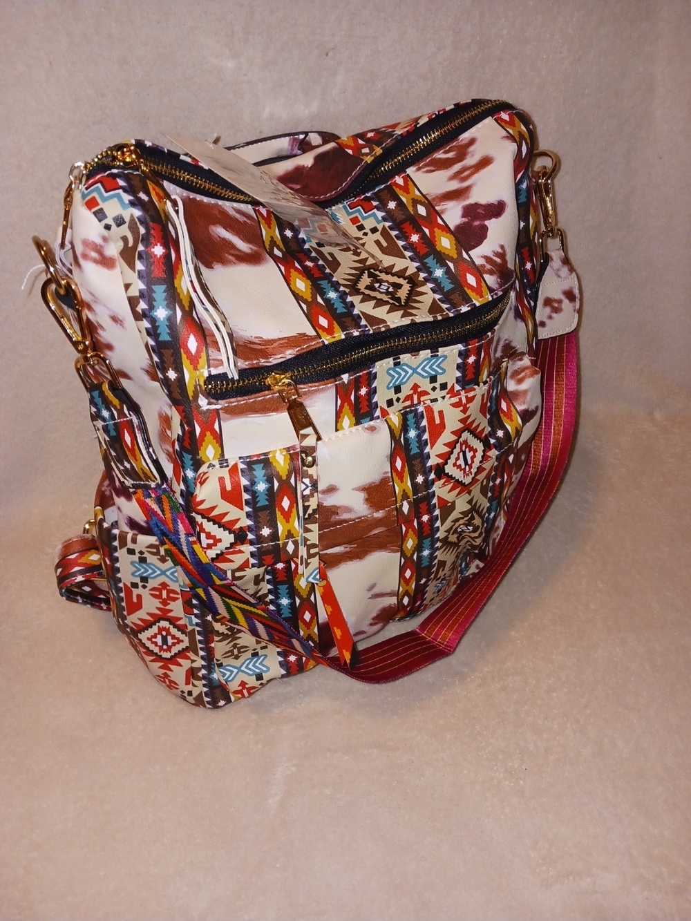 Aztec Women’s Crossbody Tote/ Backpack NWT